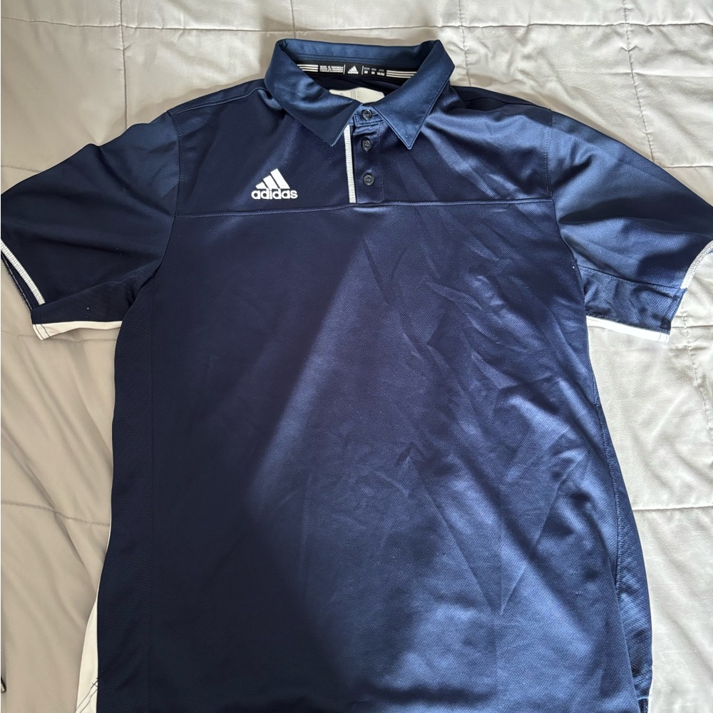 Adidas Men's Dark Blue Polo Shirt